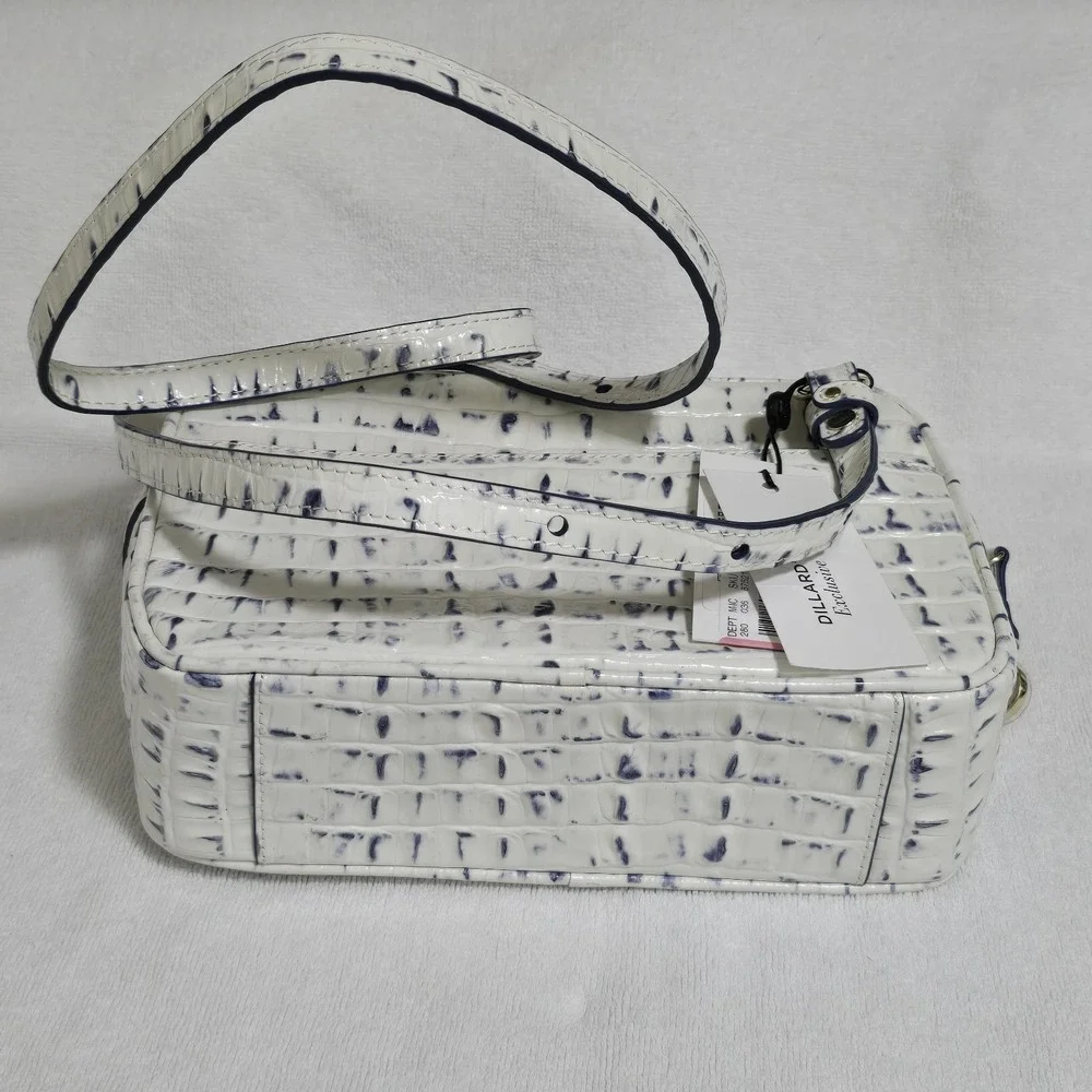 Brahmin Demi Crossbody Bag Marina La Scala Croc Embossed Leather Dillard's Exclu